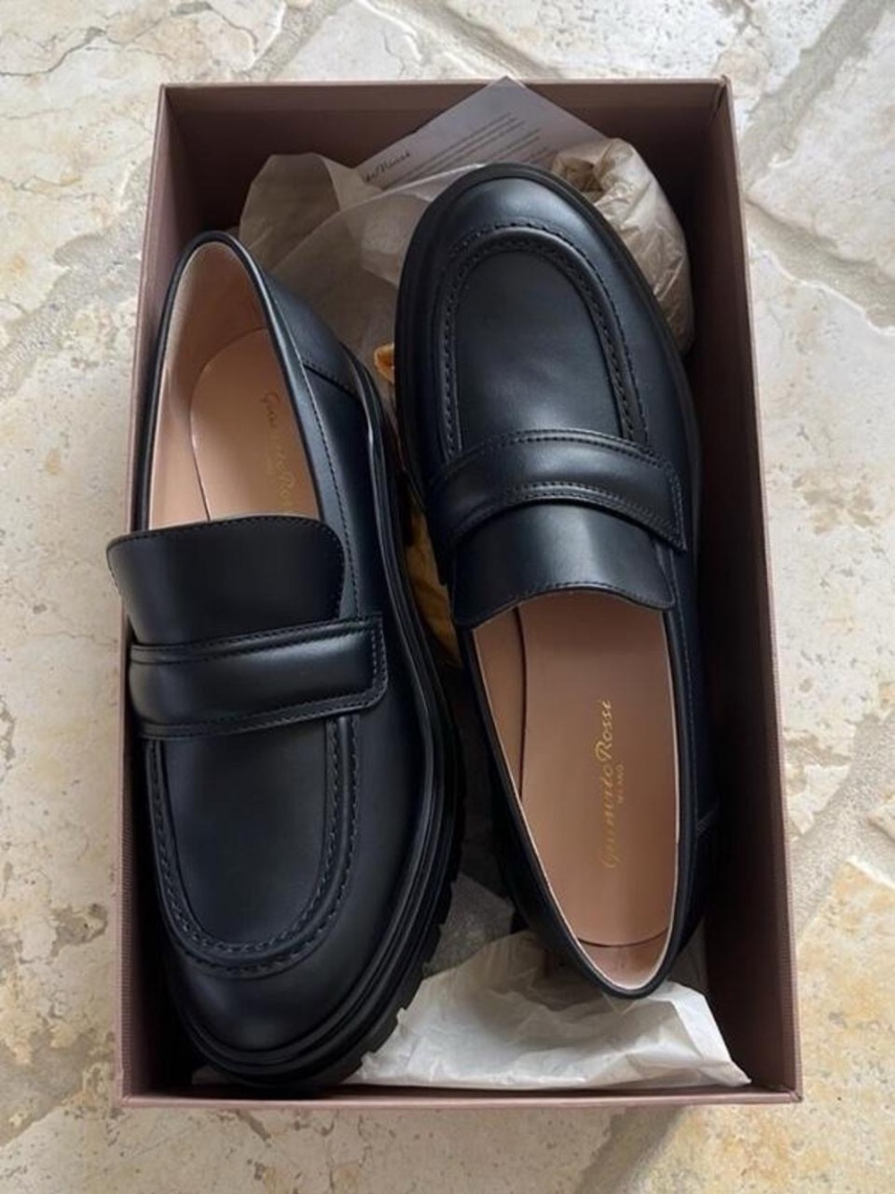 Gianvito Rossi Argo Leather Loafer